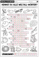 Vorschau - Arbeitsblätter - WELTALL & PLANETEN - Wortschatzrätsel (Arbeitsblatt) - Seite 3