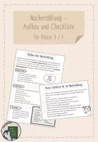 Vorschau - Arbeitsblätter - Nacherzählung - Aufbau und Checkliste - Deckblatt