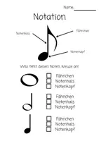 Vorschau - Unterrichtsreihen - Notenkunde - Notenwerte und ihre Zählzeiten - Seite 1
