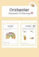 Vorschau - Arbeitsblätter - Arbeitsblätter & Hefteinträge: Orchester & -Instrumente - Deckblatt