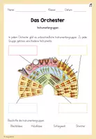 Vorschau - Arbeitsblätter - Arbeitsblätter & Hefteinträge: Orchester & -Instrumente - Seite 1