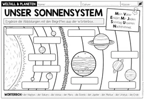 Vorschau - Arbeitsblätter - Das Sonnensystem - Arbeitsblatt - Seite 2