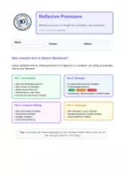 Vorschau - Arbeitsblätter - Reflexive Pronouns meistern – Das komplette Workbook - Deckblatt