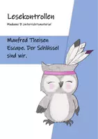 Vorschau - Arbeitsblätter - Lesekontrolle: Manfred Theisen - "Escape. Der Schlüssel sind wir" - Deckblatt