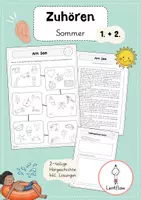 Vorschau - Arbeitsblätter - Sommer - Deckblatt
