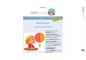 Vorschau - Präsentationen/Tafelbilder - Brüche erkennen & darstellen 5./6.Schulstufe - Deckblatt