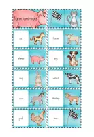 Vorschau - Spiele - Englisch domino "animals" - Seite 1