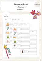 Vorschau - Arbeitsblätter - Schreiben zu Bildern - Märchen - Deckblatt