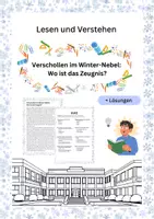 Vorschau - Arbeitsblätter - Lesen & Verstehen: Wo ist das Zeugnis? - Deckblatt