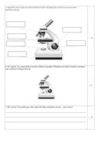 Vorschau - Klassenarbeiten - Leistungsmessung Mikroskop Klasse 6 - Seite 1