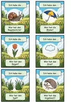 Vorschau - Spiele - Lesespiel "Wer hat ...? Ich habe ...?" Der Frühling + Arbeitsblatt- DaZ / Deutsch - Seite 3