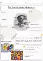 Vorschau - Arbeitsblätter - Wassily Kandinsky Infotext & Arbeitsblatt - Seite 2