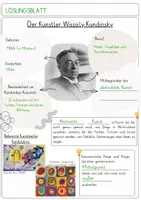 Vorschau - Arbeitsblätter - Wassily Kandinsky Infotext & Arbeitsblatt - Seite 3