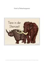 Vorschau - Stundenentwürfe - Tiere Steinzeit Mammut Säbelzahntiger Rentier Wollnashorn Unterrichtseinheit - Seite 3