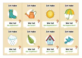 Vorschau - Arbeitsblätter - Thema Frühling: Lesespiel (Ich habe, wer hat?) - Seite 2