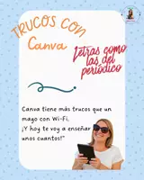 Vista previa - Presentaciones - TRUCOS CANVA: LETRAS COMO PAPEL DE PERIÓDICO - Portada
