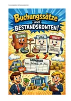 Vorschau - Arbeitsblätter - Buchungssätze und Bestandskonten inkl. Musterlösung - Deckblatt