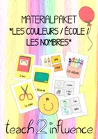 Vorschau - Bildkarten - Materialpaket *LES COULEURS / ÉCOLE / LES NOMBRES* (Tafel- & Lernmaterial) - Deckblatt