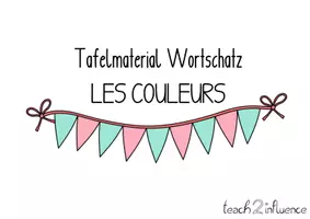 Vorschau - Bildkarten - Materialpaket *LES COULEURS / ÉCOLE / LES NOMBRES* (Tafel- & Lernmaterial) - Seite 2