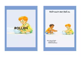 Vorschau - Fördermaterial/Inklusion - Stationskarten Bälle - Rollen, Werfen, Fangen & Prellen | Sport & Motorik Grundschule - Seite 1