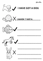 Vista previa - Hojas de trabajo - Repaso vocabulario pets 1º - página 3