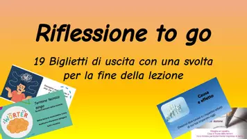 anteprima - Flashcard - 19 Exit ticket ingegnosi - Pagina 1