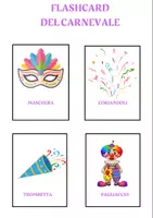 anteprima - Flashcard - Flashcards del carnevale - Pagina di copertina