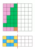 Vorschau - Arbeitsblätter - Pixelbilder Symmetrie - Seite 1