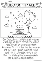 Vorschau - Arbeitsblätter - Kreative Cupcakes – Lesen und Malen - Seite 3