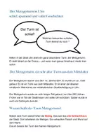 Vorschau - Stundenentwürfe - kleine Materialpaket Ulm: Schneider von Ulm und Metgerturm Sachunterricht - Seite 1
