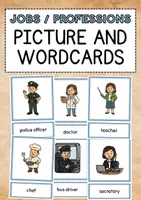 Vorschau - Bildkarten - JOBS - PICTURE & WORD CARDS (Englisch Wort- und Bildkarten) - Deckblatt