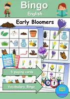 Vorschau - Mal- und Bastelvorlagen - Englisch Bingo - Frühblüher / Early Bloomer - Deckblatt