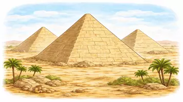 Vorschau - Stundenentwürfe - Der Bau der Pyramiden im Alten Ägypten (Stationen + Arbeitsblatt) - Deckblatt