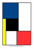Vorschau - Arbeitsblätter - Kunst für zwischendurch "Kunst aufräumen" Formen + Farben - Seite 1