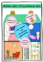 Vorschau - Arbeitsblätter - Richte dein (Traum)Haus ein -
Schneidespaß für zwischendurch - Deckblatt