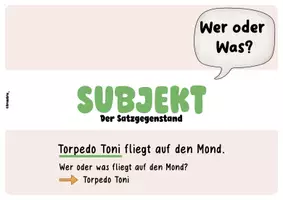 Vorschau - Poster - Merkposter zu den Satzgliedern (Subjekt, Prädikat, Objekte) - Seite 3