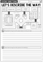 Vorschau - Arbeitsblätter - GIVING DIRECTIONS - Writing (3-fach differenziert) - Seite 1