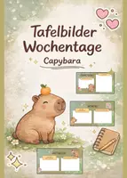Vorschau - Präsentationen/Tafelbilder - süße Capybara Tafelbilder| Wochentage | Stundenablauf - Deckblatt