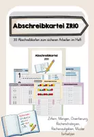 Vorschau - Stationenlernen - Abschreibkartei Mathematik ZR10 & ZR20 (1. Klasse) - Seite 1