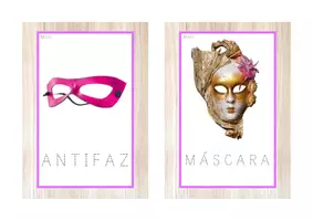 Vista previa - Tarjetas / Manipulativos - Vocabulario letra MAYÚSCULA punteada (carnaval) - Portada