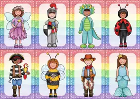 Vorschau - Spiele - Lesespiel Fasching / Karneval – Zuordnungsspiel, Lesen, Lesetraining, Lesefördeurng, Bildkarten, DaZ, Sprachförderung - Seite 3
