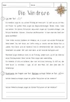 Vorschau - Arbeitsblätter - Die Windrose/ Himmelsrichtungen - Infotext und AB - Seite 1