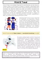 Vorschau - Arbeitsblätter - Work & Travel: Auslandserfahrung & Zukunftsorientierung - Seite 1