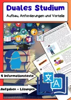 Vorschau - Arbeitsblätter - Duales Studium: Praxis, Theorie & Berufseinstieg - Deckblatt