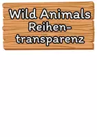 Vorschau - Stundenentwürfe - Wild Animals_Stundenverlaufsplan und Reihentransparenz - Seite 1