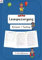 Vorschau - Arbeitsblätter - Lesespaziergang - Karneval / Fasching (5-fach differenziert) - Deckblatt