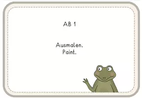 Vorschau - Arbeitsblätter - AB: Dress Froggy -zu "Froggy Gets Dressed"- malen, schneiden, kleben Englisch - Seite 2