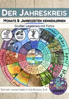 Vorschau - Mal- und Bastelvorlagen - Der Jahreskreis - Jahr - Monate - Jahreszeiten kennenlernen - Deckblatt
