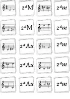 Vista previa - Tarjetas / Manipulativos - Parejas de invervalos musicales, memorión - Portada