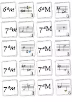 Vista previa - Tarjetas / Manipulativos - Parejas de invervalos musicales, memorión - página 3